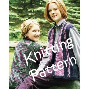 New Fiber Trends 456x Chained Melody Vest Sweater Knitting Pattern